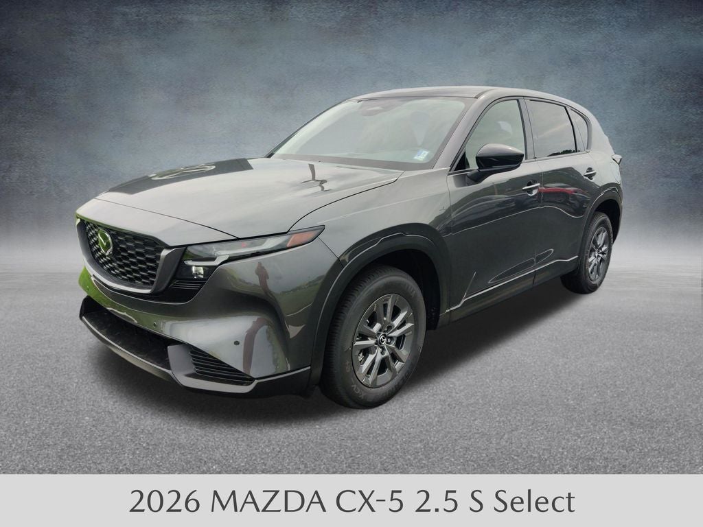 2026 Mazda Mazda CX-5 2.5 S Select AWD in Machine Gray Metallic — front three-quarter view