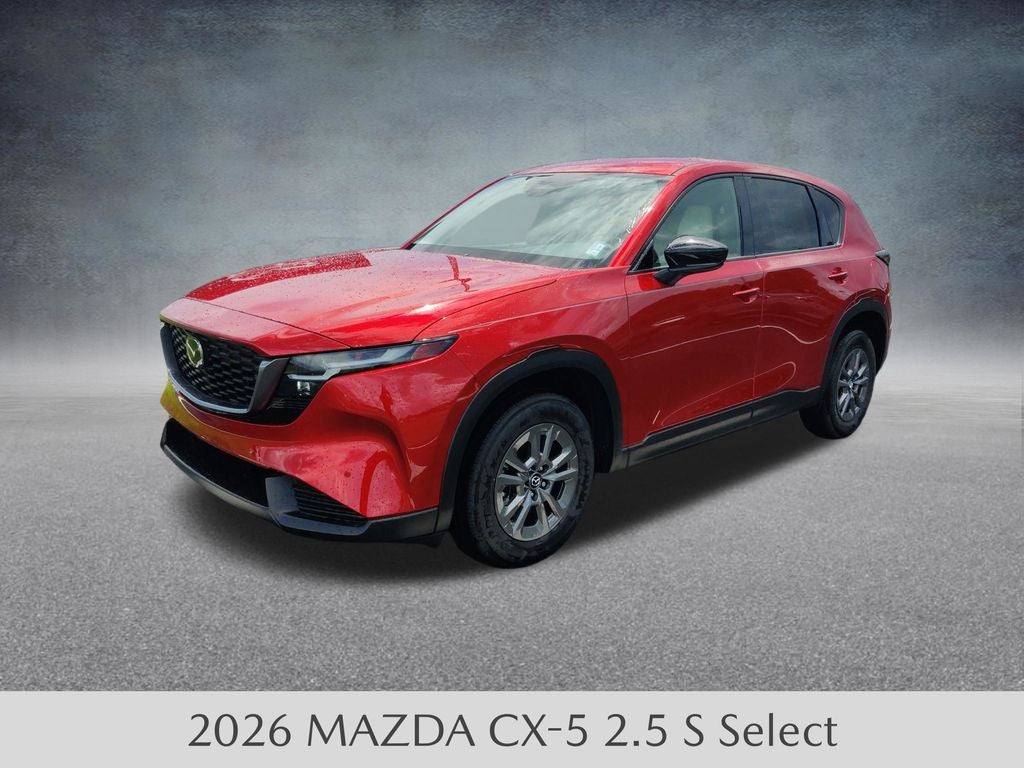 2026 Mazda Mazda CX-5 2.5 S Select AWD in Soul Red Crystal Metallic — front three-quarter view