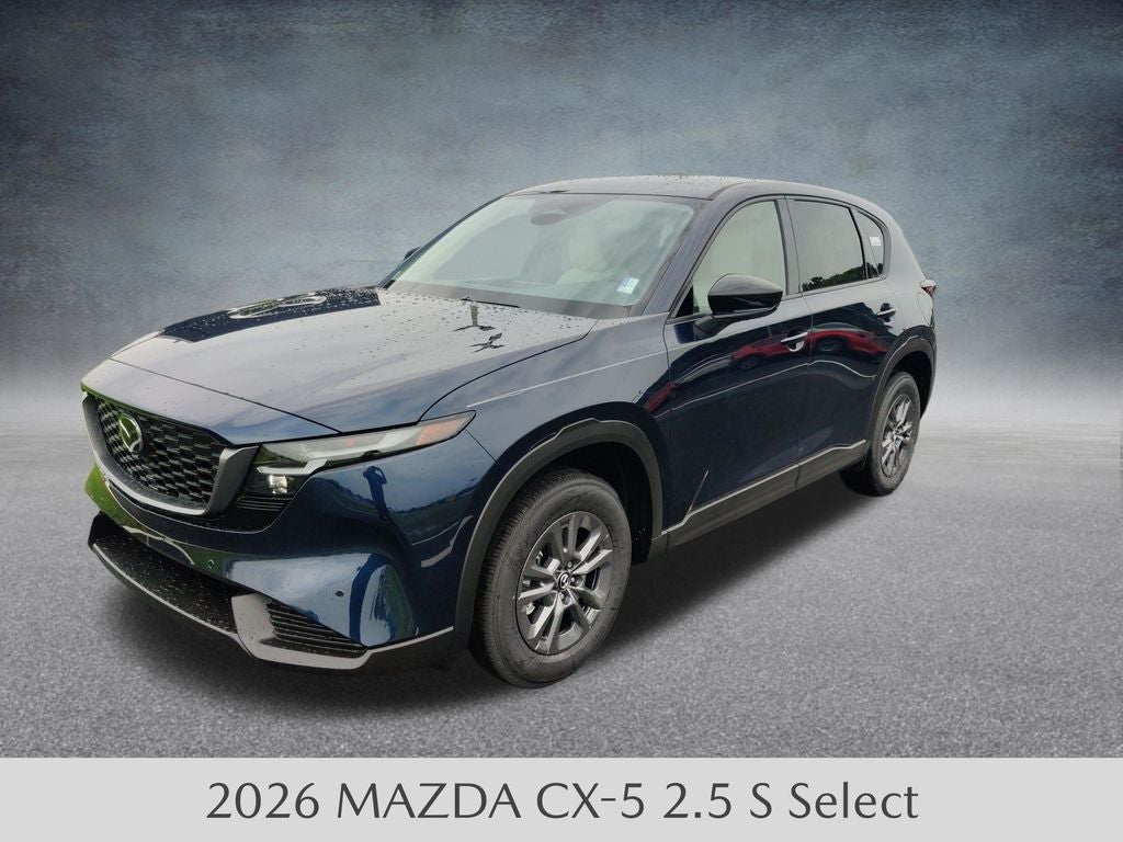 2026 Mazda Mazda CX-5 2.5 S Select AWD in Navy Blue Mica — front three-quarter view